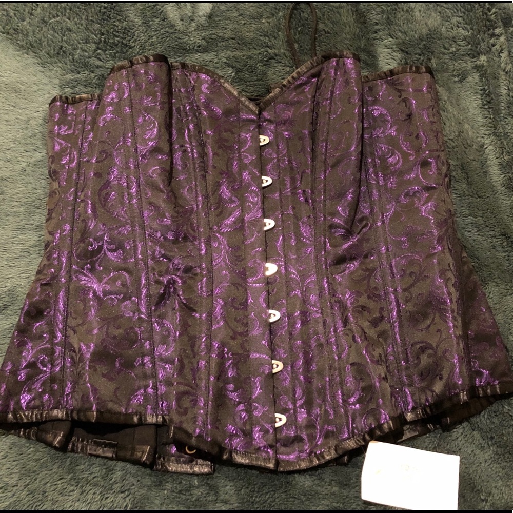 Steel Boned Purple Corset size 34